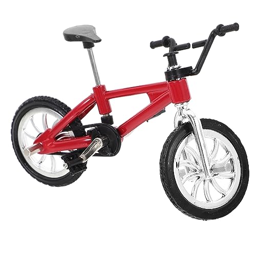 OFFIGAM Miniatur Fahrrad Modell Deko für Puppenhaus Realistische Simulation für Mikro Szenen und Fotorequisiten Roter Farbe Ergänzung für Kreative Spielwelten OFFIGAM Miniatur Fahrrad Modell Deko für Puppenhaus Realistische Simulation für Mikro Szenen und Fotorequisiten Roter Farbe Ergänzung für Kreative Spielwelten von OFFIGAM