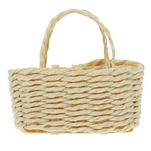 OFFIGAM Miniatur Flechtkörbe Ornamente Für Puppenhausmöbel Miniatur Hausdekor Heimdekor Kinderspielzeug Miniatur Korbschmuck Heimornament Miniatur Hausornament Papier von OFFIGAM