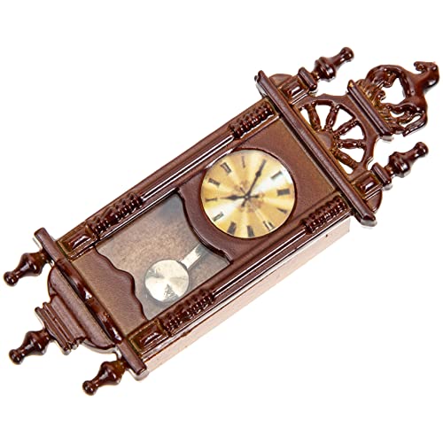 OFFIGAM Miniatur-Vintage-römische Uhr Vintage-Puppen Puppenmöbel Für Miniatur-puppenhaus Mini-Uhren Mini-wanduhr Puppenhausuhr Puppenhauszubehör Miniaturmöbel Brown Metall OFFIGAM Miniatur-Vintage-römische Uhr Vintage-Puppen Puppenmöbel Für Miniatur-puppenhaus Mini-Uhren Mini-wanduhr Puppenhausuhr Puppenhauszubehör Miniaturmöbel Brown Metall von OFFIGAM