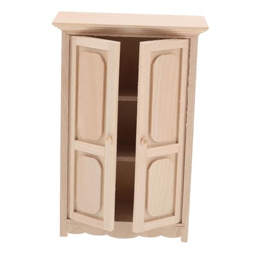 OFFIGAM Anspruchsvolles Miniatur-bücherregal Realistischer Schrank Für Puppenhaus Dekorative Mini-möbel Ausstellungsregal Aus Holz von OFFIGAM