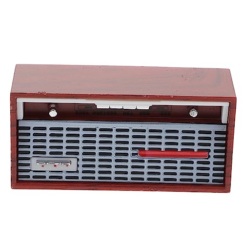 OFFIGAM Modell Radio Mini-Radio-Schmuck Vintage Dekoration Retro Dekoration Vintage Decor Retro-Radiomodell altes Radiomodell Puppenhaus-Mini-Radio Mini-Modell Plastik Brown OFFIGAM Modell Radio Mini-Radio-Schmuck Vintage Dekoration Retro Dekoration Vintage Decor Retro-Radiomodell altes Radiomodell Puppenhaus-Mini-Radio Mini-Modell Plastik Brown von OFFIGAM