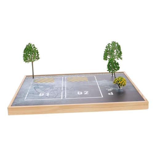 OFFIGAM Parkplatz-Modell parkgarage Parkgarage Spielset Autogaragenmodell Kinderentwicklung Herausforderndes Spielset Spielzeuggarage Vitrine für Modellautos Harz von OFFIGAM