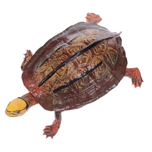OFFIGAM Plastik Schildkrötenmodell Wetterfeste Simulation Kleiner Schreibtisch Tierfigur Dekorative Skulptur für Kinderzimmer und Garten Stabiles Tierornament für Innen und Außenbereich von OFFIGAM