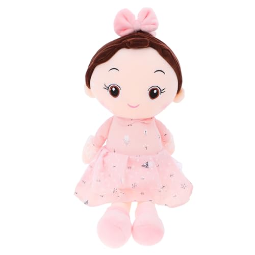 OFFIGAM Plüschspielzeug Mädchenpuppe Süße Stoffpuppe mit Blumenkleid für Jährige Kuschelpuppe für Dekoration und Freude von OFFIGAM