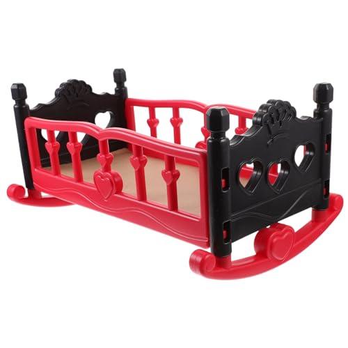 OFFIGAM Mini-puppenbett Mit Quilthalter - Schaukelbett Puppenhaus-krippenmöbel von OFFIGAM