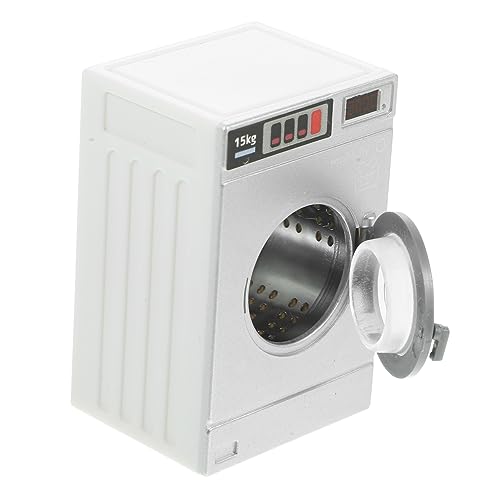 OFFIGAM Puppenhaus Mini Waschmaschine Modell Kleidung Waschmaschinen Puppenhausmöbel Mini Dekoration Miniaturmöbel Mini Waschmaschine Mini Schreibtischmöbel Kunststoff von OFFIGAM
