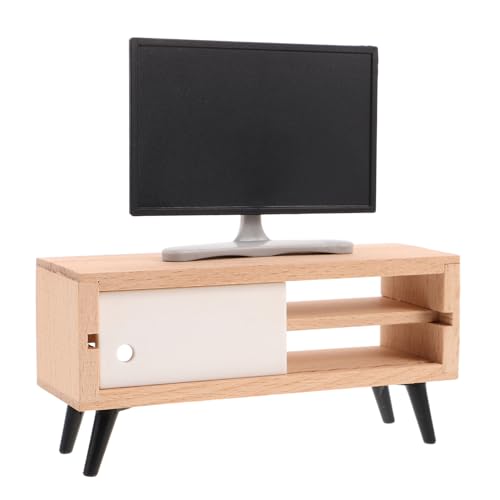 OFFIGAM Puppenhaus-Miniatur-Fernseher Mit Fernsehschrank, Modell, Mini-Fernseher Und Tv-ständer, Spielzeug, Puppenhaus-möbel Für Puppenhaus, Wohnzimmer-zubehör, Heimdekoration, OFFIGAM Puppenhaus-Miniatur-Fernseher Mit Fernsehschrank, Modell, Mini-Fernseher Und Tv-ständer, Spielzeug, Puppenhaus-möbel Für Puppenhaus, Wohnzimmer-zubehör, Heimdekoration, von OFFIGAM
