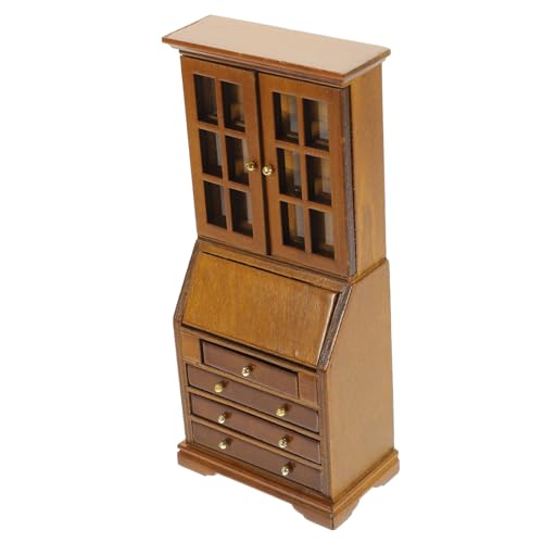 OFFIGAM Puppenhaus Möbel Kompakt und Tragbar für Dekoration Bücherregal für Dollhouse Zubehör Realistisches Design Walnussfarbe OFFIGAM Puppenhaus Möbel Kompakt und Tragbar für Dekoration Bücherregal für Dollhouse Zubehör Realistisches Design Walnussfarbe von OFFIGAM