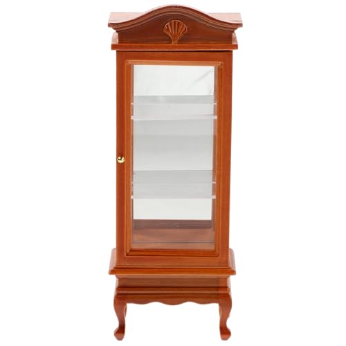 OFFIGAM Puppenhaus Mini Schrank Maßstab 112 Holz Viktorianischen Bücherregal Pädagogische Miniatur Kit von OFFIGAM
