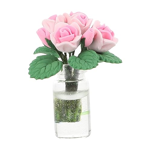 OFFIGAM Puppenhausrosen Im Topf Künstliche Miniaturblumenpflanze Zimmerhortensien Mini Hauszubehör Blumenvase Mini Pflanzen Ornament Mini Puppenhaus Mini Töpfe para Clay OFFIGAM Puppenhausrosen Im Topf Künstliche Miniaturblumenpflanze Zimmerhortensien Mini Hauszubehör Blumenvase Mini Pflanzen Ornament Mini Puppenhaus Mini Töpfe para Clay von OFFIGAM