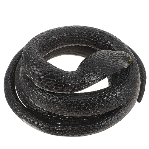 OFFIGAM Realistische Schlangenfigur aus Flexiblem Lange Schwarze Cobra für Garten und Halloween Dekoration Hochwertiges Langlebiges zur Tiererziehung und Simulation Gruselige Lebensechte OFFIGAM Realistische Schlangenfigur aus Flexiblem Lange Schwarze Cobra für Garten und Halloween Dekoration Hochwertiges Langlebiges zur Tiererziehung und Simulation Gruselige Lebensechte von OFFIGAM