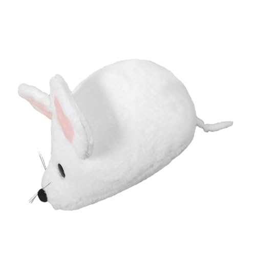 OFFIGAM Realistische Spielzeugmaus Plüschspielzeug Kawaii Claw Machine gefälschte weiches Hamsterkissen Simulationstierpuppe Spielzeughamster Weiß von OFFIGAM