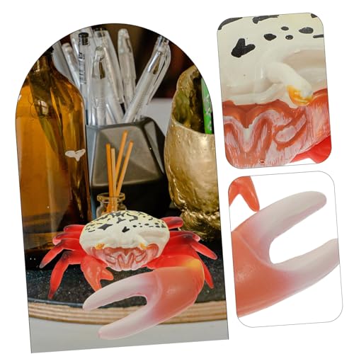 OFFIGAM Realistisches Krabbenmodell Lernspielzeug Simulation Ozeantier Figur für Aquarium Dekoration Strandspielzeug Kunststoffstabiles Dekoratives Meeresfrüchte Ornament von OFFIGAM