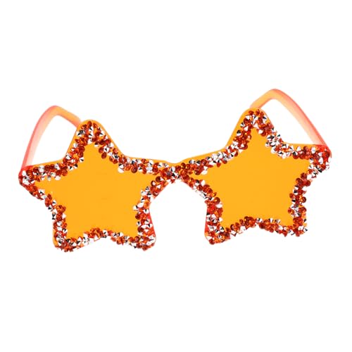OFFIGAM Rimless Star Shape Sonnenbrille mit Strasssteinen Stylische Brille für Fotoshootings Nachtclubs und Streetwear Trendige Party Sonnenbrille für Damen und Herren Lebhaften Candy von OFFIGAM