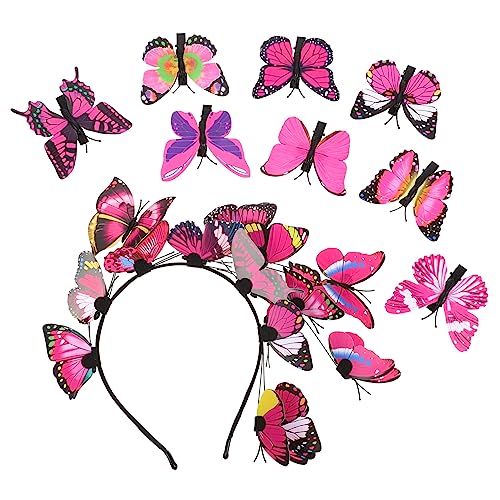 OFFIGAM Schmetterlinge Haarband und Haarclips Set Stirnband Haarspangen Haaraccessoire für Mädchen Anpassbare Dekorationen für Partys und Festliche Anlässe OFFIGAM Schmetterlinge Haarband und Haarclips Set Stirnband Haarspangen Haaraccessoire für Mädchen Anpassbare Dekorationen für Partys und Festliche Anlässe von OFFIGAM