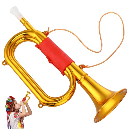 OFFIGAM Signalhorn Für Kinder, Musikinstrument Aus Kunststoff, Requisite Zum Üben Von Musik, Trompete, Signalhorn, Lernspielzeug von OFFIGAM