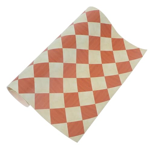 OFFIGAM Simulation Boden Puppenbett Tür Winziger Teppich Kleine Figuren Puppenbett Bodenbelag Tapete Mini Dielen Mikroszene Puppen Tragbares Modell Babypuppe Pu von OFFIGAM
