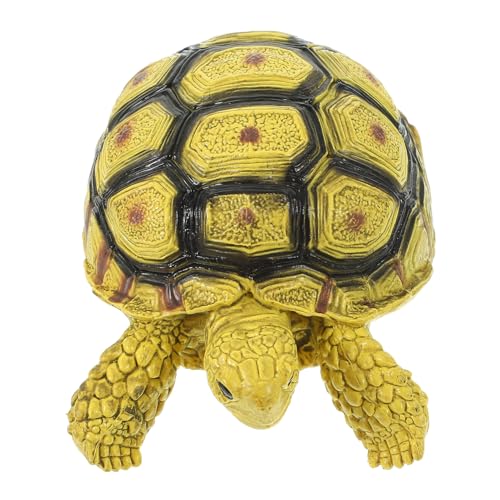 OFFIGAM Simulation Schildkröte Modell aus Hartplastik Realistische Schildkrötenfigur Pädagogisches Tiermodell für Kinder Lebensechtes Deko Spielzeug für Garten und Innenbereich von OFFIGAM