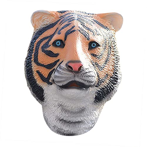 OFFIGAM Simulation Tiger Headdress Maske Realistische Tierkopf Maske für Fasching Halloween und Maskenbälle Design für Aufregende Auftritte und Partystimmung von OFFIGAM