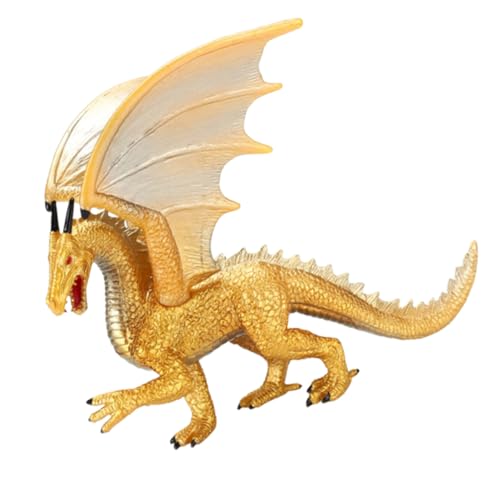 OFFIGAM Steindrachenmodellspielzeug Dinosaurier für Jungen Jumbo-Dinosaurier- tortendeko Einschulung Simulation Tiermodell Tierfiguren dekorieren Golden von OFFIGAM