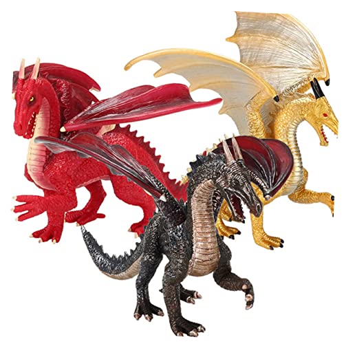 OFFIGAM Steindrachenmodellspielzeug Ornamente-Modell Miniatur-Dinosaurierfigur Simulationsmodell Simulation Tiermodell tierische Desktop-Ornamente rot OFFIGAM Steindrachenmodellspielzeug Ornamente-Modell Miniatur-Dinosaurierfigur Simulationsmodell Simulation Tiermodell tierische Desktop-Ornamente rot von OFFIGAM
