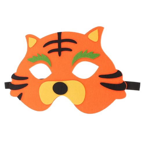 OFFIGAM Tiger Halbgesichtsmaske aus Filz für Realistische Tiermaske für Halloween Geburtstagsfeiern und Rollenspiele für Kostüme und Partys OFFIGAM Tiger Halbgesichtsmaske aus Filz für Realistische Tiermaske für Halloween Geburtstagsfeiern und Rollenspiele für Kostüme und Partys von OFFIGAM