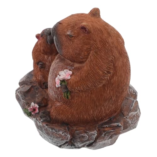 OFFIGAM Und Tierornamente Baumschmuck Zum Muttertag Simulationstier Muttertagsornament Basteln Muttertagsornamente Bastelornamente Harz Hellbraun von OFFIGAM