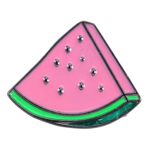 OFFIGAM Wassermelonenmodellierung Brosche Stecknadel Entzückende Wassermelonform -brosche Kleiner Abzeichen Pin Mode Obst -revers -stecknadel Für Kleiderbeutel Rucksack von OFFIGAM