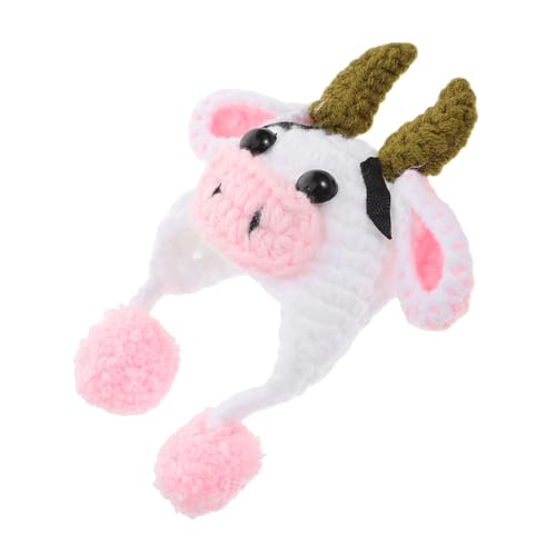 OFFIGAM Winzige Strickmütze Für Puppen, Miniatur-mütze, Gestrickte Puppenmütze, Niedliche Kleine Strickmütze, Puppenkleidungszubehör, Mini-mütze Für Bastelarbeiten Und DIY-projekte von OFFIGAM