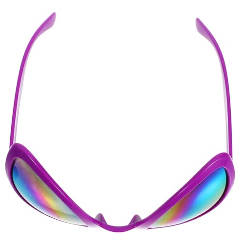 OFFSCH 1 Paar lustige Brille Erwachsene Cosplay Party lustige Alien-Sonnenbrille Außerirdische Brille geformt Lustige Sonnenbrille Neuartige Sonnenbrille Alien-Kostüm-Brille Sport Violett von OFFSCH