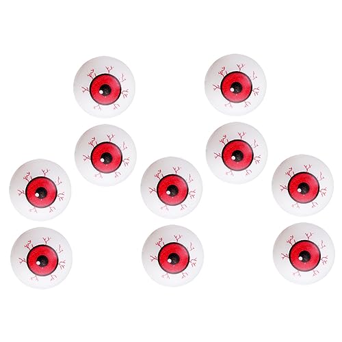 OFFSCH 10 Stück Teiliges Halloween Deko Gruselige Plastik Augen mit Realistischen Adern Spielerisches Schreckobjekt für Party als Füllung für Goodie Bags und Horror Dekoration OFFSCH 10 Stück Teiliges Halloween Deko Gruselige Plastik Augen mit Realistischen Adern Spielerisches Schreckobjekt für Party als Füllung für Goodie Bags und Horror Dekoration von OFFSCH
