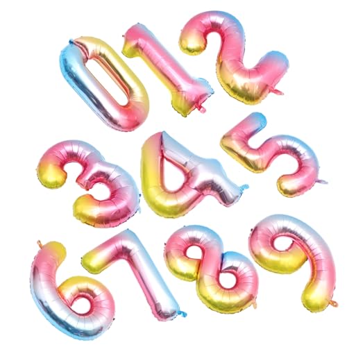 OFFSCH Aufblasbare Luftballons Mit Den Zahlen 0–9 Große Dekorative Party-vorräte Für Geburtstage OFFSCH Aufblasbare Luftballons Mit Den Zahlen 0–9 Große Dekorative Party-vorräte Für Geburtstage von OFFSCH