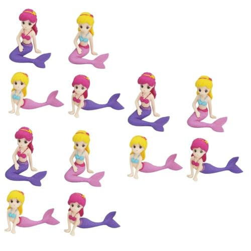 OFFSCH 12 Stk Backornament birthday cake decoration mermaid cake topper Meerjungfrau Geburtstagstorte Dekoration Geburtstagstorte Figur Plüsch Hochzeitsdekoration Kuchen eingelegte Karten OFFSCH 12 Stk Backornament birthday cake decoration mermaid cake topper Meerjungfrau Geburtstagstorte Dekoration Geburtstagstorte Figur Plüsch Hochzeitsdekoration Kuchen eingelegte Karten von OFFSCH