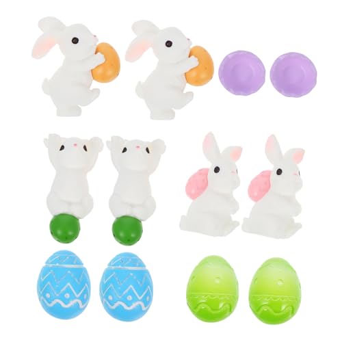 OFFSCH 12 Stück Osterhase Verzierungen zum Thema Ostern Osterminiatur-Kaninchenfigur Mini-Figuren zu Ostern Simulation Kaninchen Ornament Ostern Kaninchenkuchendekoration Harz OFFSCH 12 Stück Osterhase Verzierungen zum Thema Ostern Osterminiatur-Kaninchenfigur Mini-Figuren zu Ostern Simulation Kaninchen Ornament Ostern Kaninchenkuchendekoration Harz von OFFSCH