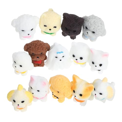 OFFSCH 14 Stück Teiliges Miniatur Hundefiguren Niedliche Kleine Resin Welpen Charmante Mini Hundeornamente für DIY Landschaften Puppenhäuser und Kreative Dekorationen OFFSCH 14 Stück Teiliges Miniatur Hundefiguren Niedliche Kleine Resin Welpen Charmante Mini Hundeornamente für DIY Landschaften Puppenhäuser und Kreative Dekorationen von OFFSCH