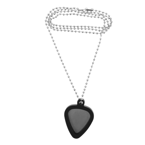 OFFSCH 1Satz Gitarren Pick Halter Halskette Herzförmig Verstellbar Praktischer Plektrumhalter für Musiker für Bass Gitarristen und Ukulelen Spieler von OFFSCH