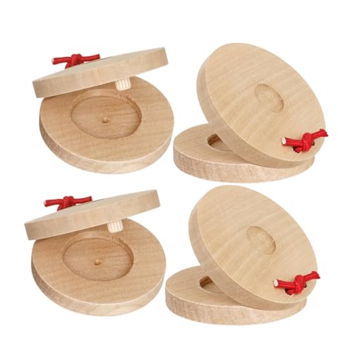 OFFSCH 2 Paare Stempelspielzeug holzrassel kinderschlagzeug Schlaginstrument Kastagnetten für Musikalisches Lernspielzeug Cartoon-Kastagnette Kastagnetten Beige OFFSCH 2 Paare Stempelspielzeug holzrassel kinderschlagzeug Schlaginstrument Kastagnetten für Musikalisches Lernspielzeug Cartoon-Kastagnette Kastagnetten Beige von OFFSCH
