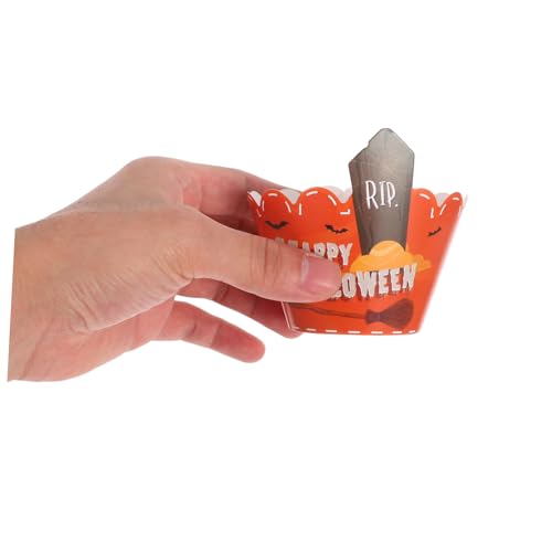 OFFSCH 2 Sätze Halloween Cupcake Dekoration mit Kürbis Toppers und Papierförmchen Vielseitig Verwendbar für Kuchen Getränke und Tischdeko Langlebig und Gestaltet für Party Shower OFFSCH 2 Sätze Halloween Cupcake Dekoration mit Kürbis Toppers und Papierförmchen Vielseitig Verwendbar für Kuchen Getränke und Tischdeko Langlebig und Gestaltet für Party Shower von OFFSCH