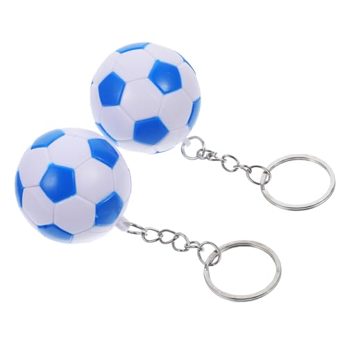 OFFSCH 2 Stücke Fußball Schlüsselanhänger Blau Kreativer Fußballanhänger für Partygeschenke Schulkarneval Preise Robust und Modisch OFFSCH 2 Stücke Fußball Schlüsselanhänger Blau Kreativer Fußballanhänger für Partygeschenke Schulkarneval Preise Robust und Modisch von OFFSCH