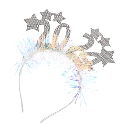 OFFSCH 2024 Neujahrsparty Haarband für das neue Jahr fasching kopfbedeckung fasching kopfschmuck Weihnachtsstirnband Haarbänder kreatives Haarband Zubehör für Partykostüme Hochzeit Krone von OFFSCH
