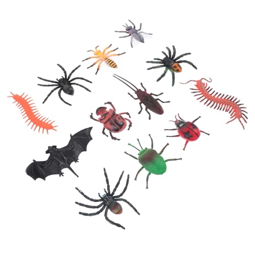 OFFSCH 24st Simulierte Insekten Schreckliches Dekor Halloween-neuheitsstreich Spielzeug Für Jungen Leuchtende Dekorationen Künstlich Leuchtende Spielzeuge Sharpei-kleber Kind Plastik Tier von OFFSCH