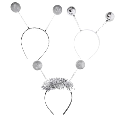 OFFSCH 3 Stück Discokugel Stirnband Halloween Gefälligkeiten Halloween Dekoration Halloween Stirnbänder Süßes Alien Stirnband Alien Kostüm Erwachsene Alien Stirnband Glitzerndes von OFFSCH