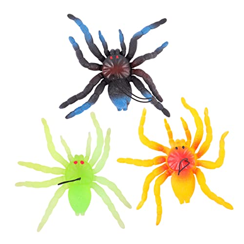 OFFSCH 3St Simulationsspinne Lifelike Insektentiermodell Verschiedene Miniaturinsektenspielzeuge Halloween gefälschte Spinne große TPR-spinne große Füße falsche Spinne von OFFSCH