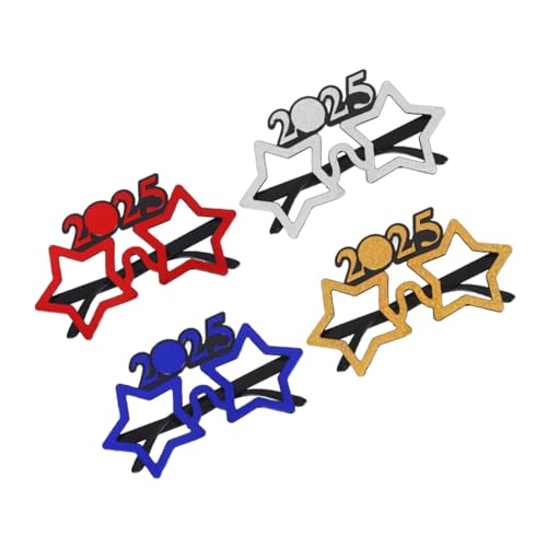 OFFSCH 4 Stück Neujahrs-Digitalbrille schicke neujahrsbrille frohes neues jahr brille 2025 Zahlenbrille Silvester Lieferungen 2025 Brillengestell Partybrille 2025 partyzubehör brille Stk OFFSCH 4 Stück Neujahrs-Digitalbrille schicke neujahrsbrille frohes neues jahr brille 2025 Zahlenbrille Silvester Lieferungen 2025 Brillengestell Partybrille 2025 partyzubehör brille Stk von OFFSCH