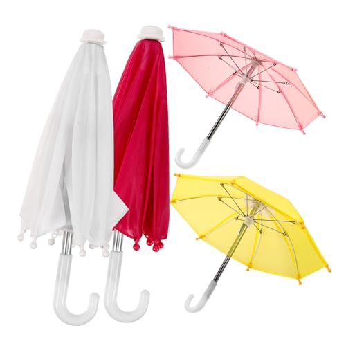 OFFSCH 4 Stück Regenschirm Zubehör für Puppenhaus Teiliges und Lifelike Modell für Miniaturhäuser und Spielzeugpuppen Stilvolles Mini Accessoire für Kreative Spielwelten OFFSCH 4 Stück Regenschirm Zubehör für Puppenhaus Teiliges und Lifelike Modell für Miniaturhäuser und Spielzeugpuppen Stilvolles Mini Accessoire für Kreative Spielwelten von OFFSCH