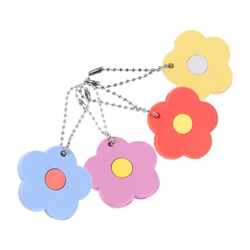 OFFSCH 4 Stück Teiliges Bunte Schlüsselkappen aus Flexiblem PVC Schützende Hausschlüssel abdeckungen mit Niedlichem Blumen design Installieren für Schlüsselkennzeichnung und Kratzschutz von OFFSCH