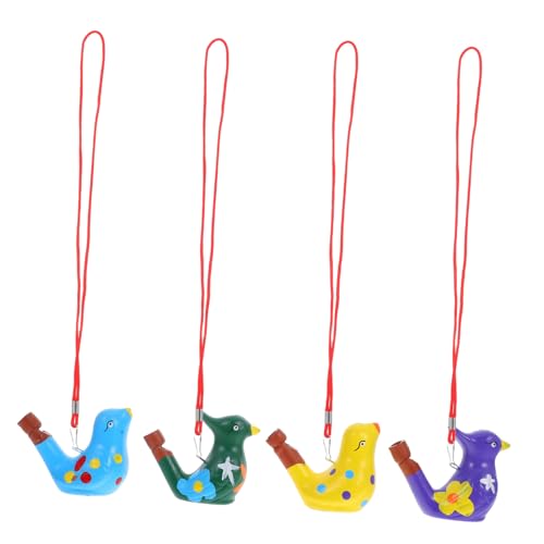 OFFSCH 4 Stück Teiliges Keramik Wasser Vogelpfeifen mit Einzigartigem Zwitscherklang Stabilem Material Sichere Party Accessoires für Erwachsene als Lustige Geschenkidee von OFFSCH