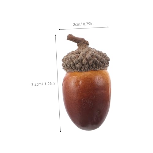 OFFSCH 40 Stück Künstliche Eicheln mit Naturgetreuer Kappe Realistische Dekoration für DIY Basteln Herbst und Festtagsdeko Geeignet für Hochzeit Thanksgiving Weihnachts und OFFSCH 40 Stück Künstliche Eicheln mit Naturgetreuer Kappe Realistische Dekoration für DIY Basteln Herbst und Festtagsdeko Geeignet für Hochzeit Thanksgiving Weihnachts und von OFFSCH