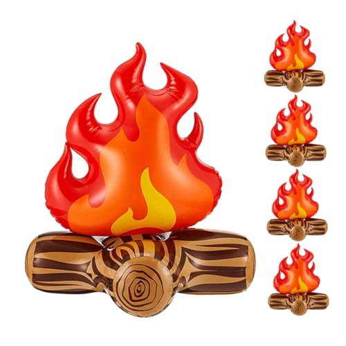 OFFSCH 5 Stück Teiliges Aufblasbares Fake Campfire mit Lebensechten Flammen Sichere Künstliche Dekoration für Innen und Außenbereich Leicht und Tragbar für Camping und Party OFFSCH 5 Stück Teiliges Aufblasbares Fake Campfire mit Lebensechten Flammen Sichere Künstliche Dekoration für Innen und Außenbereich Leicht und Tragbar für Camping und Party von OFFSCH