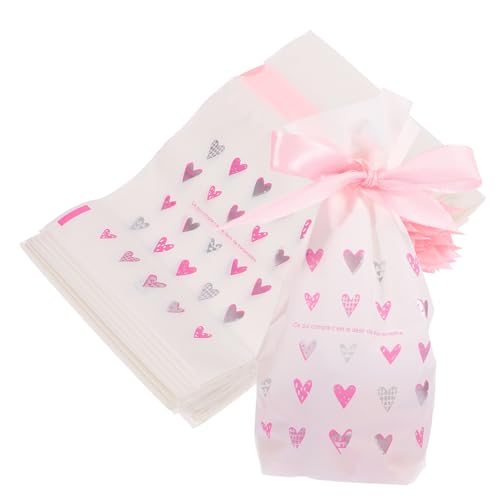 OFFSCH 50 Stück Geschenktasche geschenkverpackung kleine schmuck leicht stoffbeutel Geburtstag Schüttgut Geschenkbeutel aus Stoff mit Kordelzug Tragbare Geschenktüte Tuch Weiß von OFFSCH